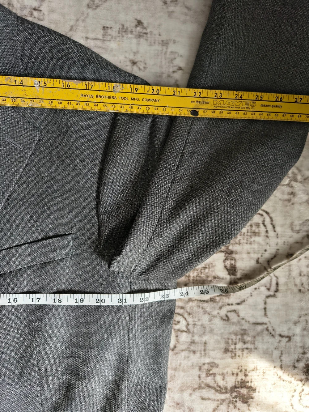 Peter Millar Gray Wool Two-Button Men's Blazer